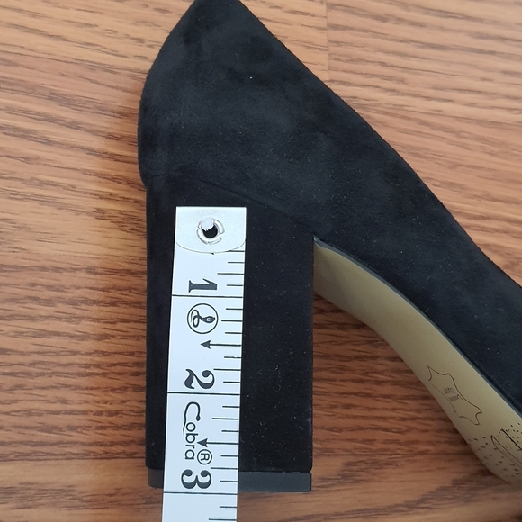 Bella Vita Nara Black Suede Pump Block High Heel Size 8 M - Picture 9 of 12